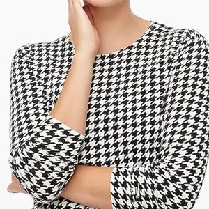 J. Crew Teddie sweater in houndstooth. New size L.